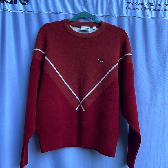 Lacoste red unisex sweater